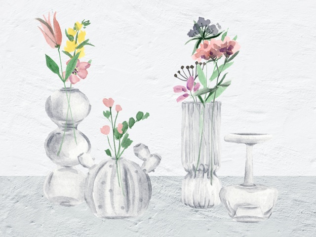 Wildflower & Vases II