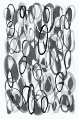 Black and White Ovals II