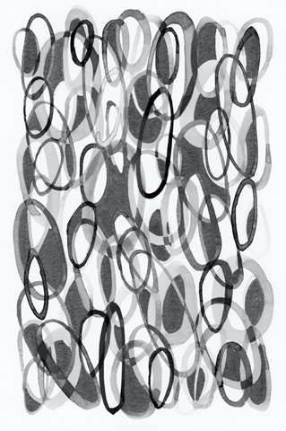 Black and White Ovals II