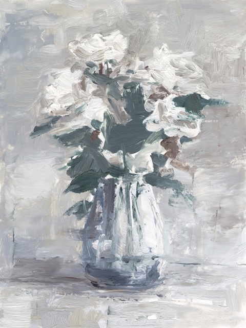 White Impasto Arrangement I