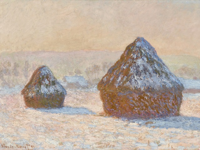 Monet Haystacks IV