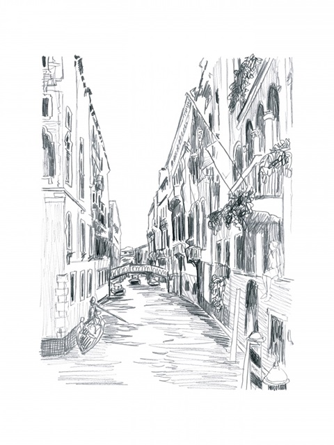 Canal Scene Sketch I