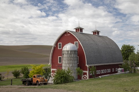 Truck and Palouse Barn