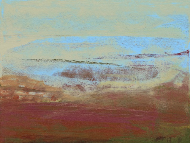 Abstract Magenta Horizon I