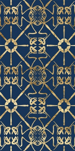 Motif on Blue XII