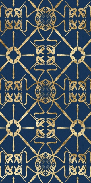 Motif on Blue XII