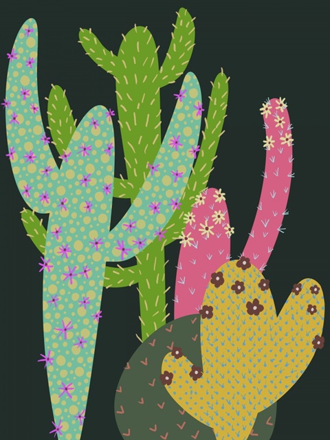 Colorful Cactus I