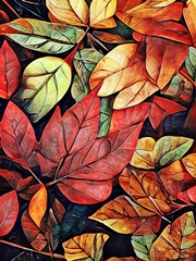 Fallen Autumn Leaves I