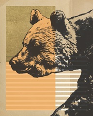 Gold Geometric Bear I