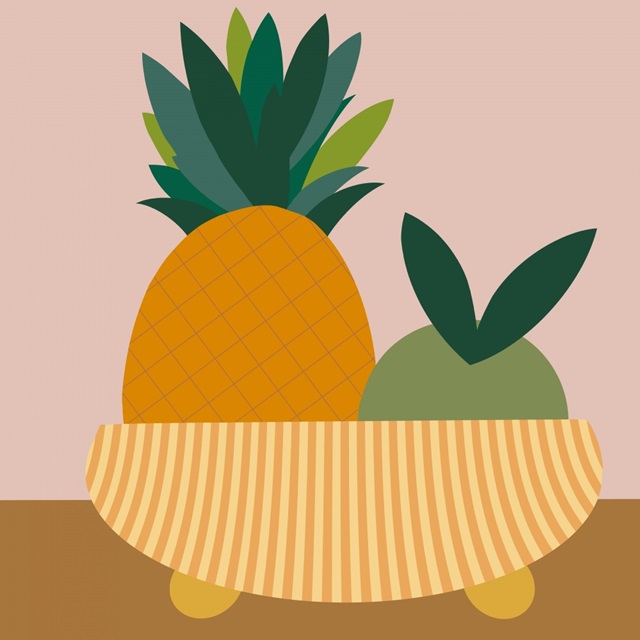 Graphic Fruit Bowl III