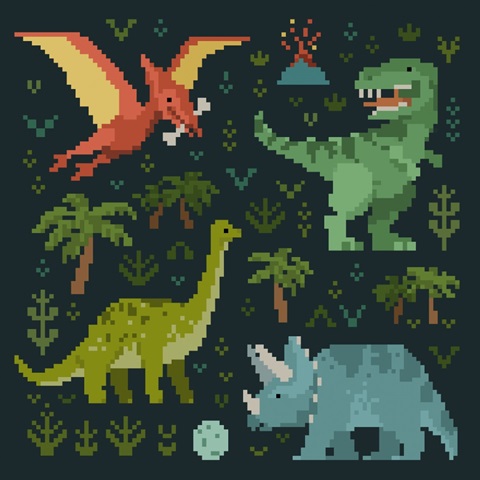 Pixel Dinos V