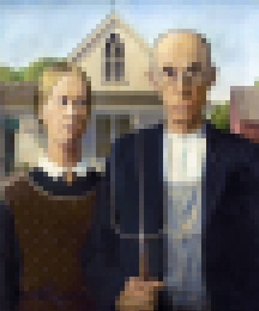 Pixelated American Gothic