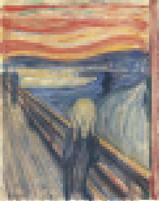 Pixelated The Scream