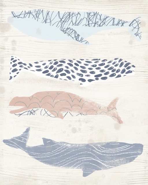 Patterned Whale Pod I