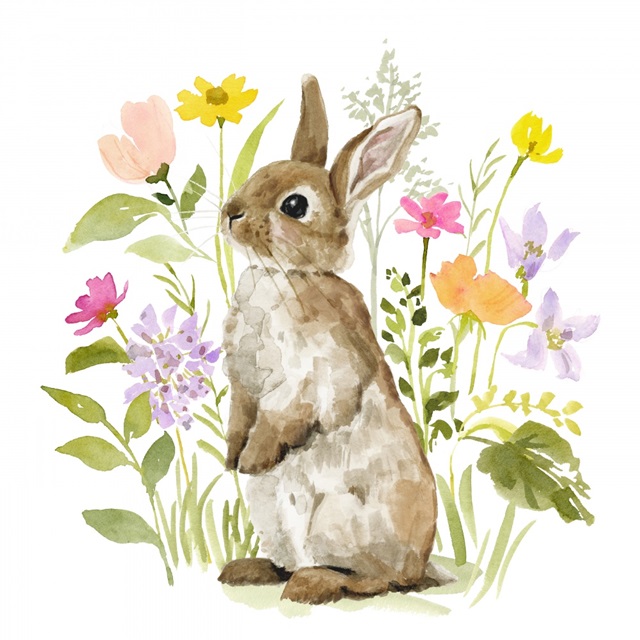 Flower Patch Bunny I