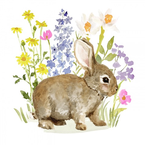 Flower Patch Bunny II