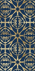Motif on Blue IX