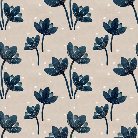 Blue Earth Flowers I