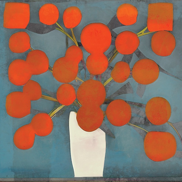 Abstract Orange Flowers