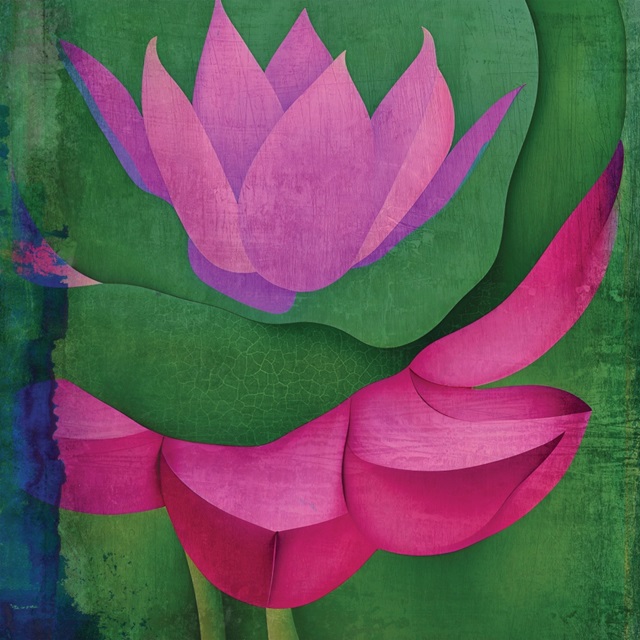 Abstract Lotus Flower