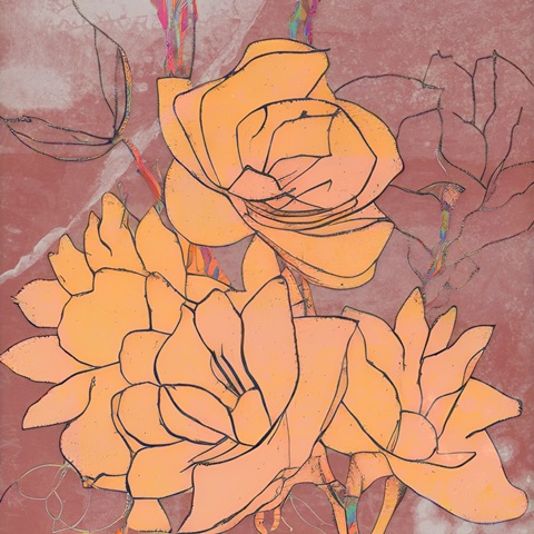Abstract Pale Roses