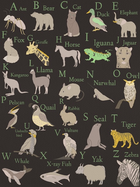 Animal Alphabet I