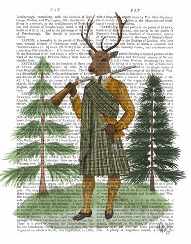 Scottish Deer Colonel Hamish Haggis, Full, Book Print