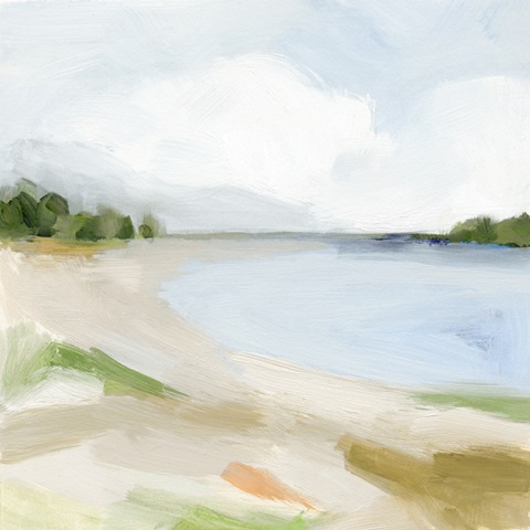 Blissful Bay in Oil I