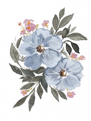 Soft Blue Flowers II