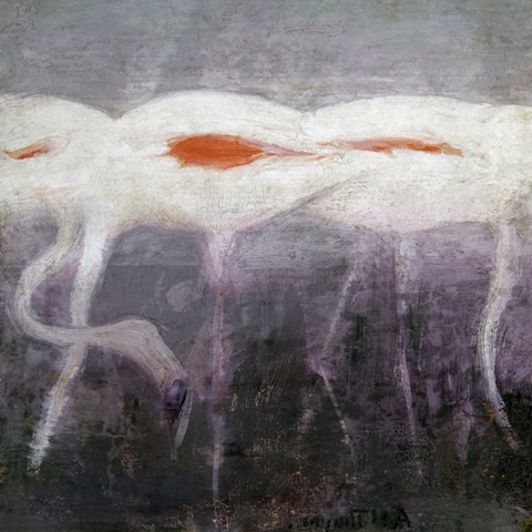 Thayer's Flamingos I