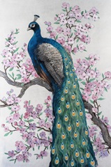 Peacock and Blossom I