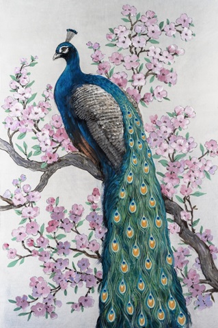 Peacock and Blossom I
