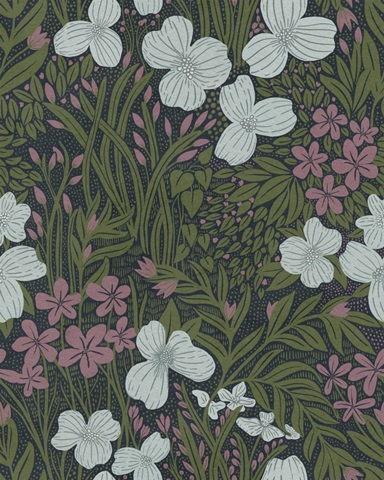 Field of Flowers Green