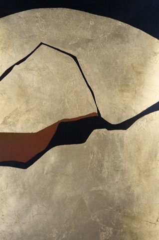 Embellished Golden Falls I