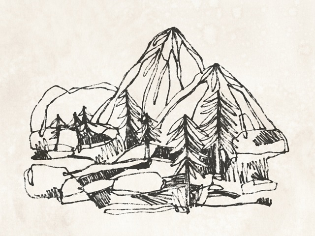 Mountain Contour Sketch II