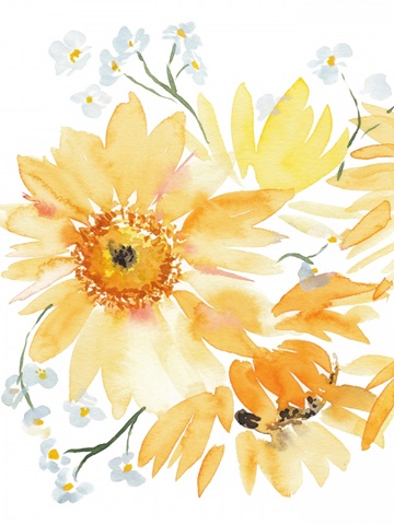 Glowing Sunflowers I