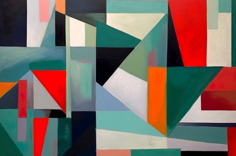 Colorful Geometric Abstraction IX