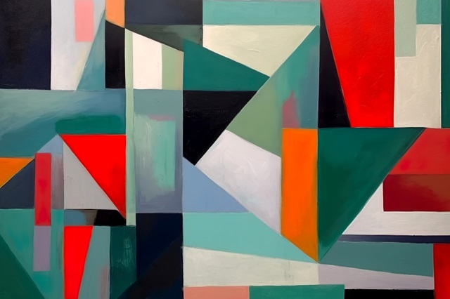 Colorful Geometric Abstraction IX