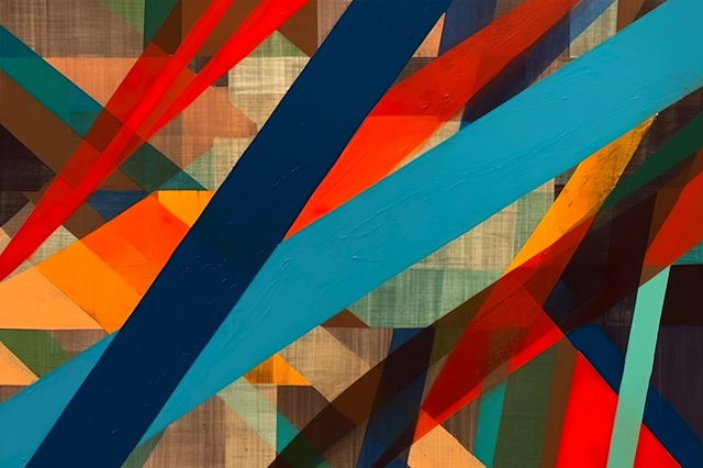 Colorful Geometric Abstraction XVII