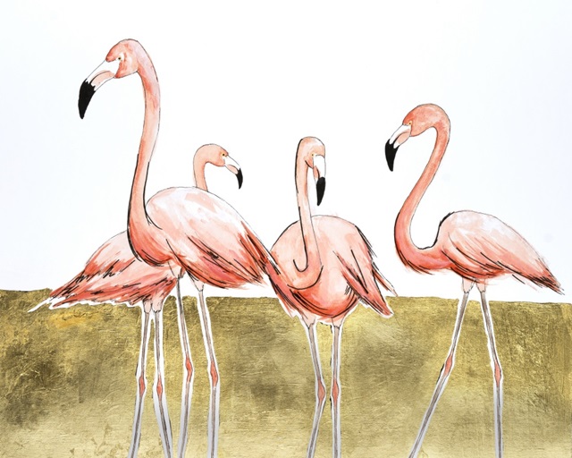 Printed Flamingo Flock II