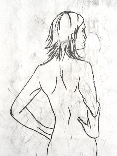 Printed Female Figure Study II