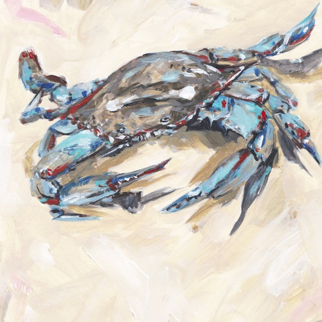 Blue & Red Crab I