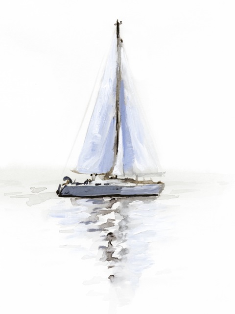 Mirrored Sailboat I