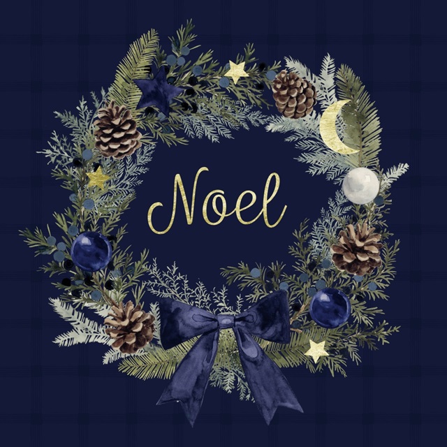 Blue Juniper Wreath I