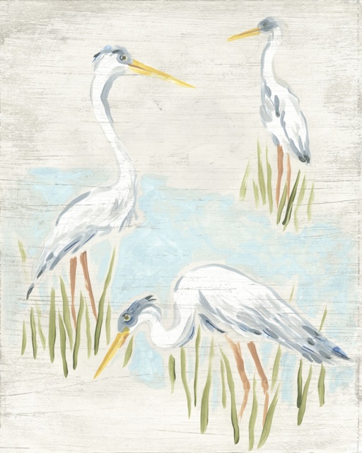 Driftwood Heron Vignette I