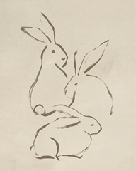 Earthtone Rabbit Sketch II