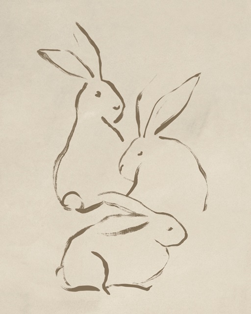 Earthtone Rabbit Sketch II