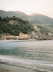 Sunset On The Hills Of An Italian Town