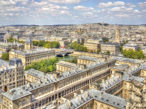 Rooftops of Paris I