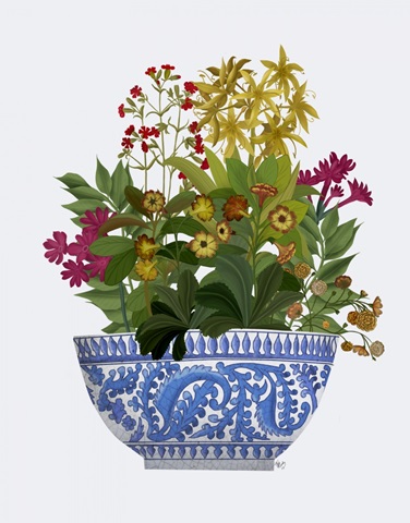 Chinoiserie Bowl with Wild Flowers 2